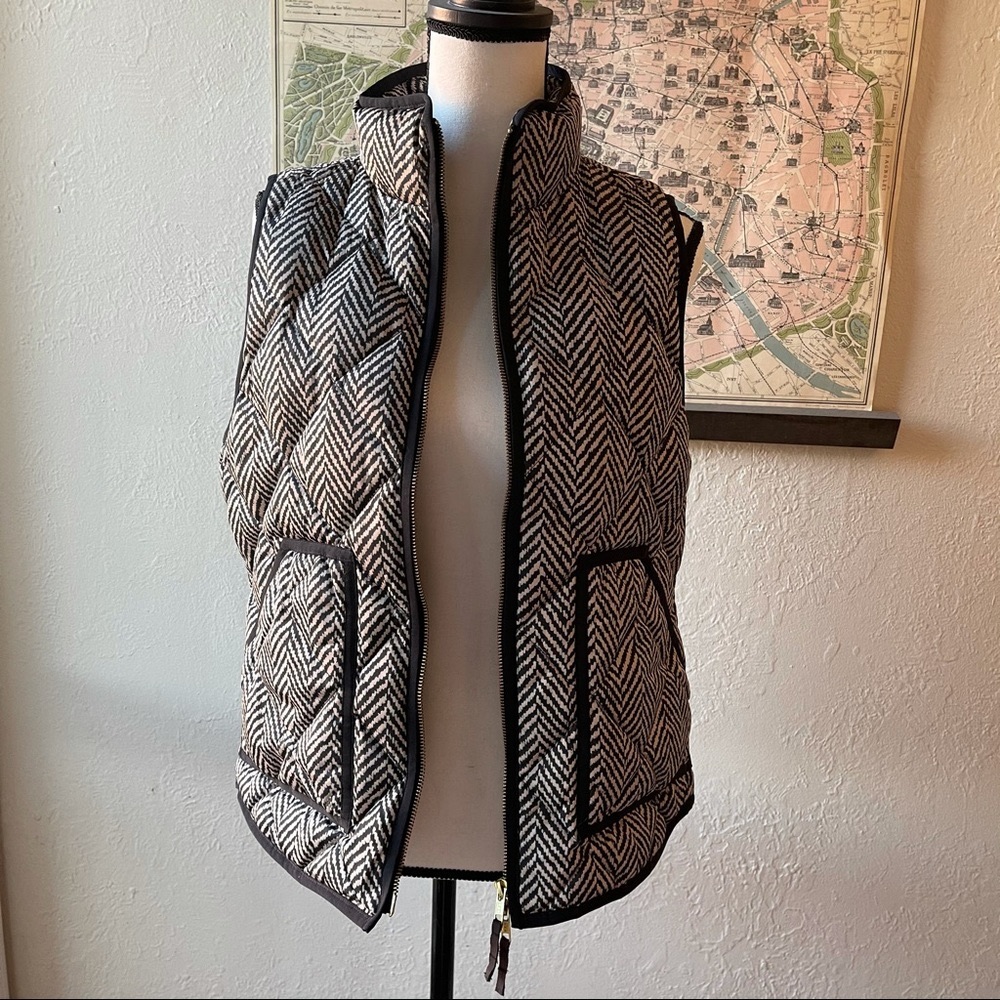 J.Crew herringbone vest